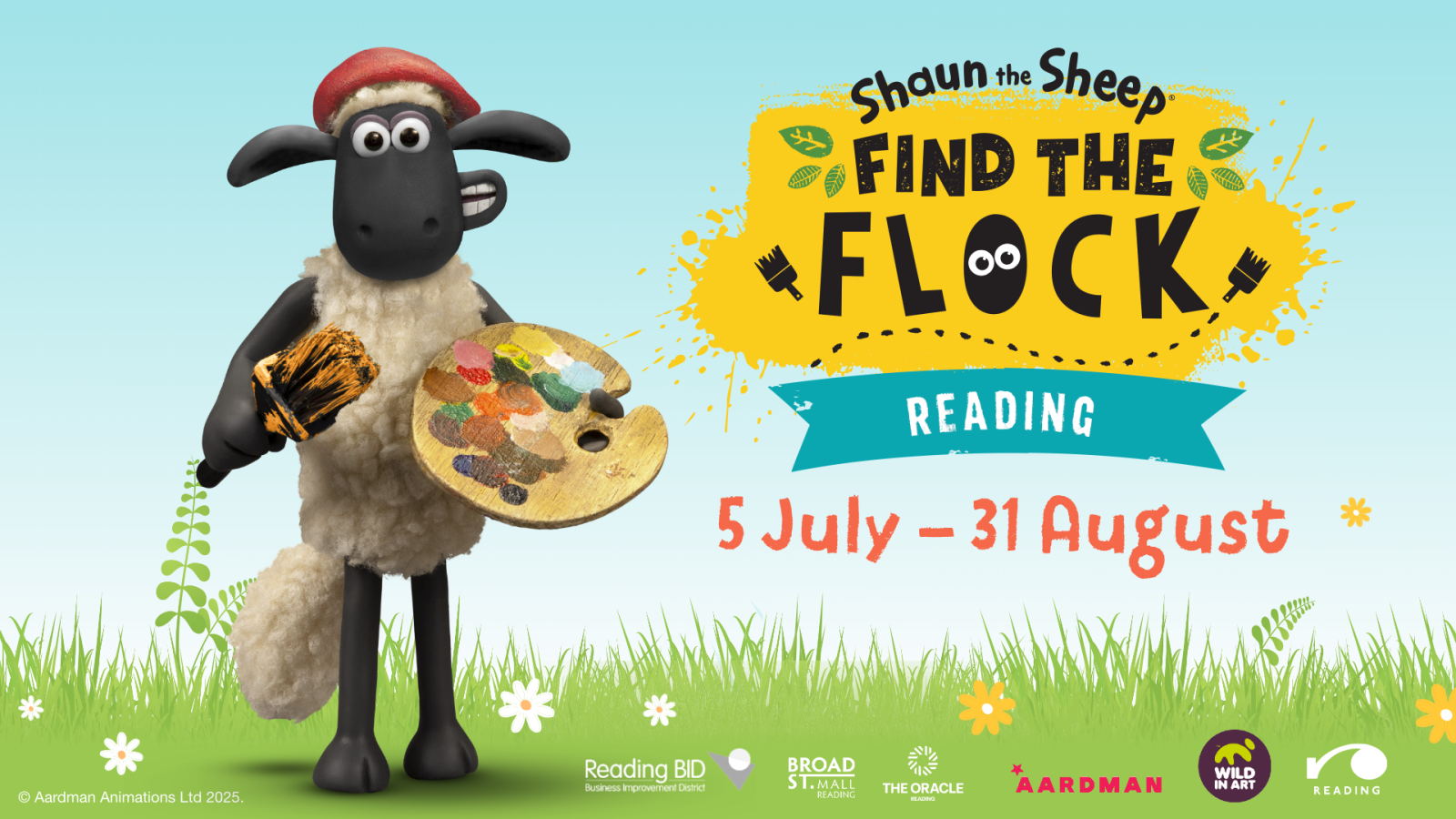 Find the Flock, Shaun the Sheep with a paintbrush